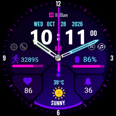 Scifi Face X01 Watch Face screenshot