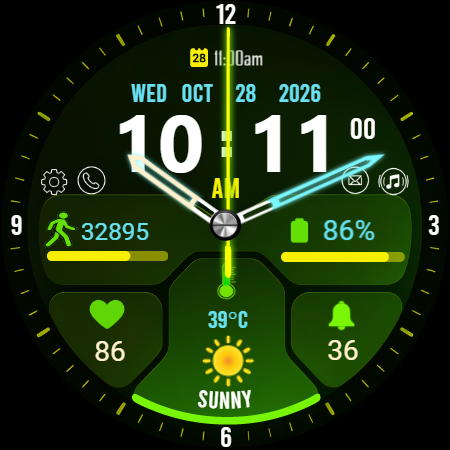 Scifi Face X01 Watch Face screenshot