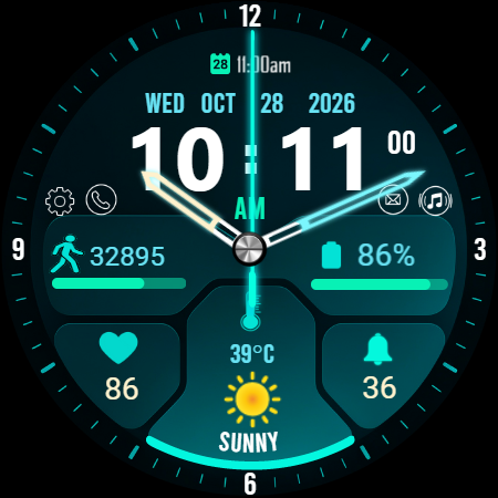 Scifi Face X01 Watch Face screenshot