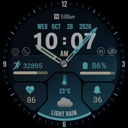 Scifi Face X01 Watch Face screenshot