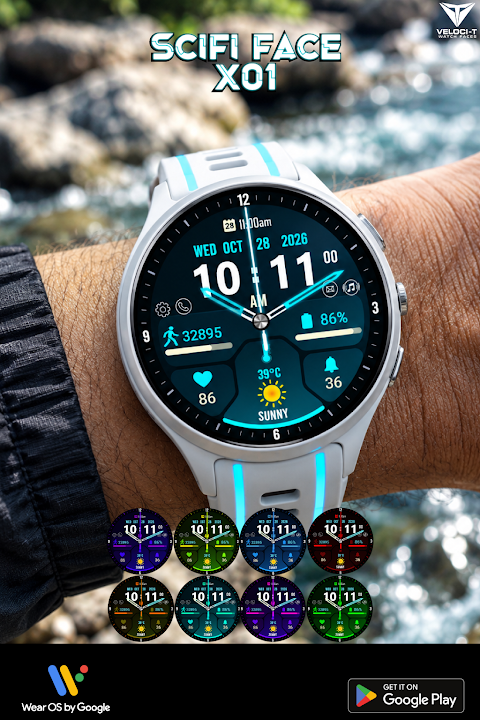 Scifi Face X01 Watch Face screenshot