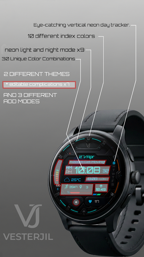 VJ ALTAY 2 Digital Watch Face screenshot