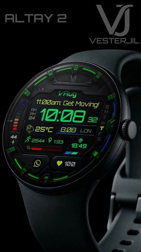 VJ ALTAY 2 Digital Watch Face screenshot