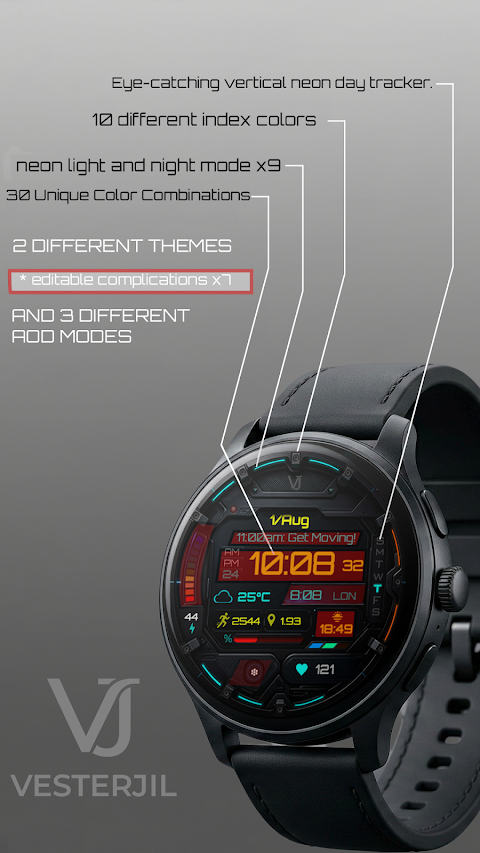 VJ ALTAY 2 Digital Watch Face screenshot