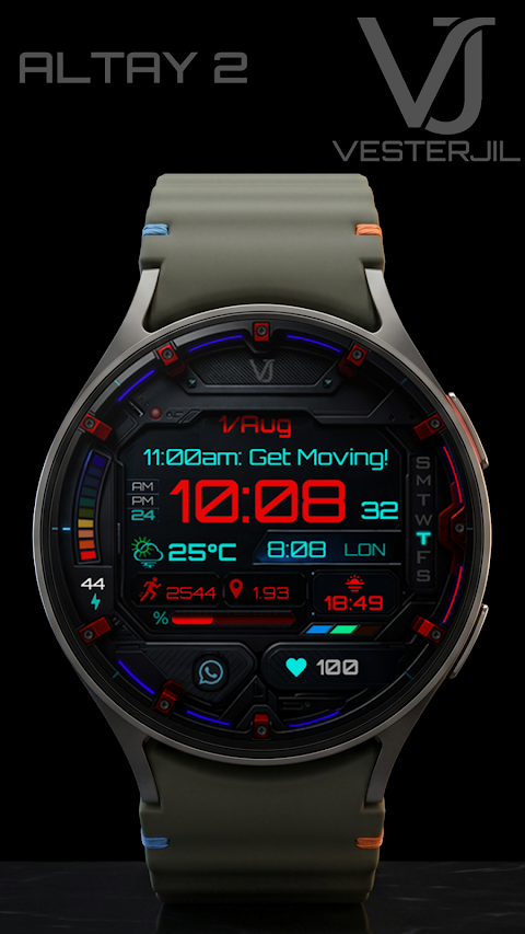 VJ ALTAY 2 Digital Watch Face screenshot