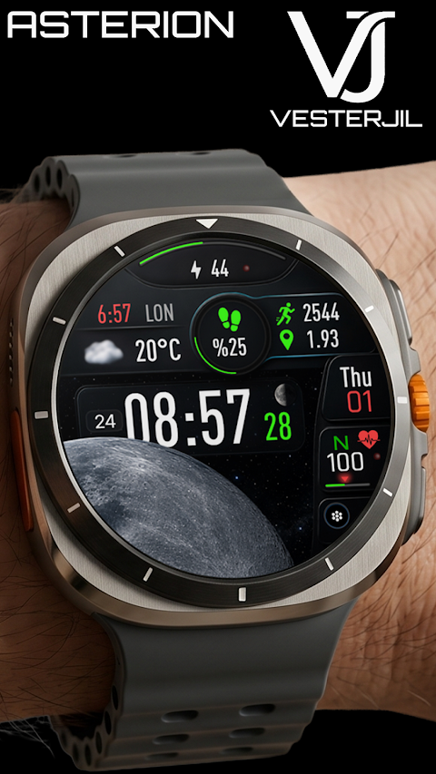 VJ-ASTERION DIGITAL WATCH FACE screenshot