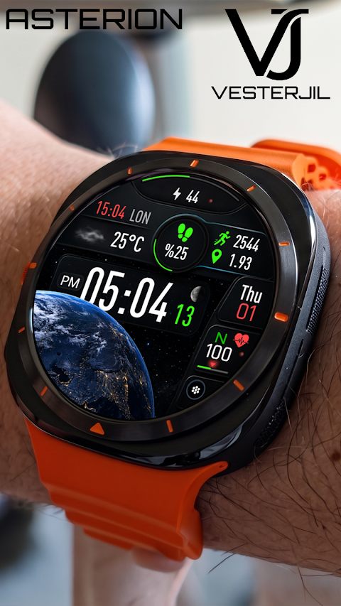 VJ-ASTERION DIGITAL WATCH FACE screenshot