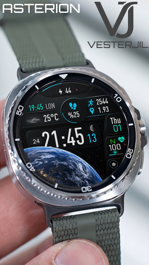 VJ-ASTERION DIGITAL WATCH FACE screenshot
