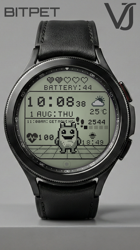 VJ-Bitpet DIGITAL WATCH FACE screenshot