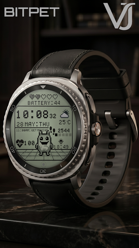 VJ-Bitpet DIGITAL WATCH FACE screenshot
