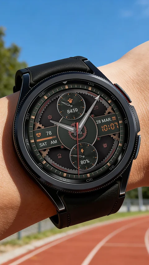 ZKin Watch Face Agate Orange screenshot