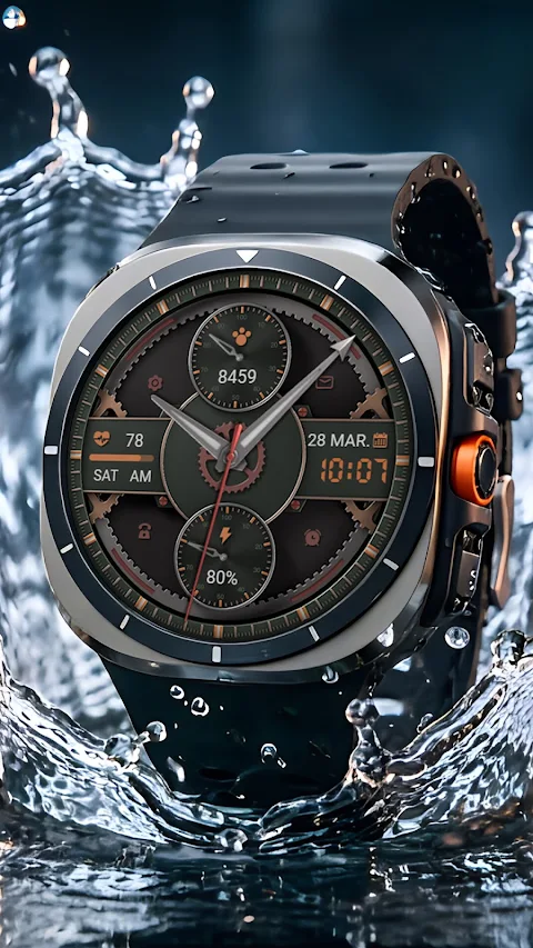ZKin Watch Face Agate Orange screenshot
