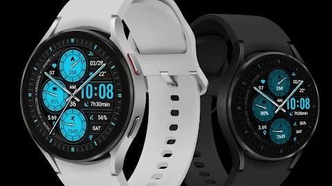 Dark Blue Circle ZKin Watch screenshot