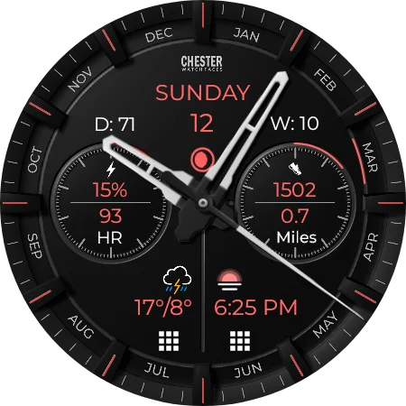 Chester Modern watch face screenshot