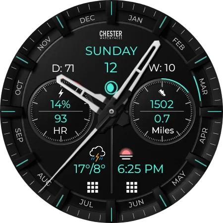 Chester Modern watch face screenshot