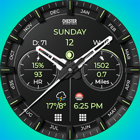 Chester Modern watch face screenshot