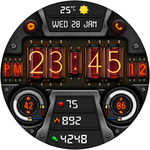 Digital Diharger watch face screenshot