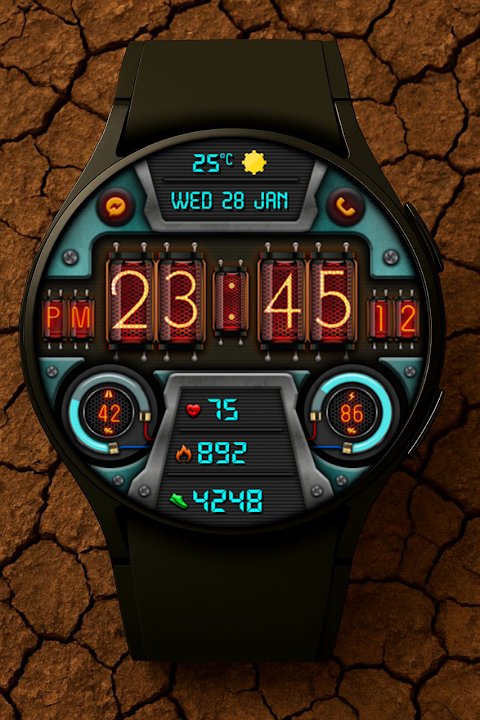 Digital Diharger watch face screenshot