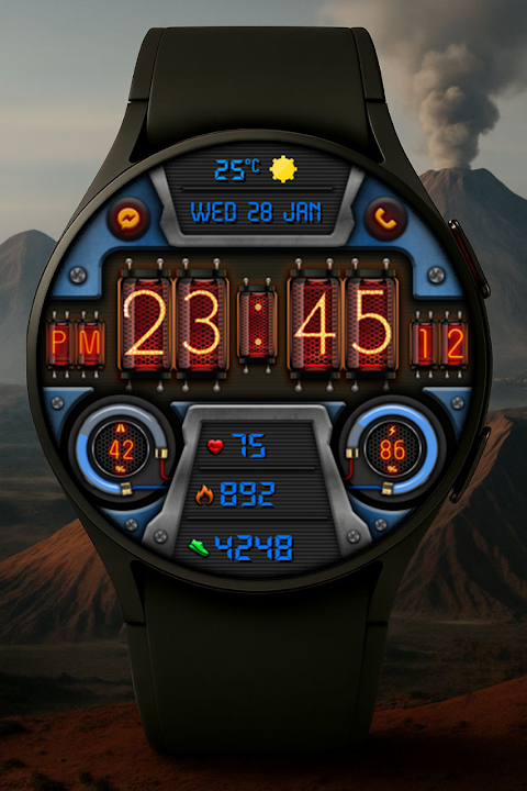 Digital Diharger watch face screenshot