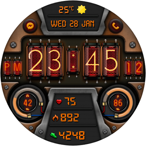 Digital Diharger watch face screenshot