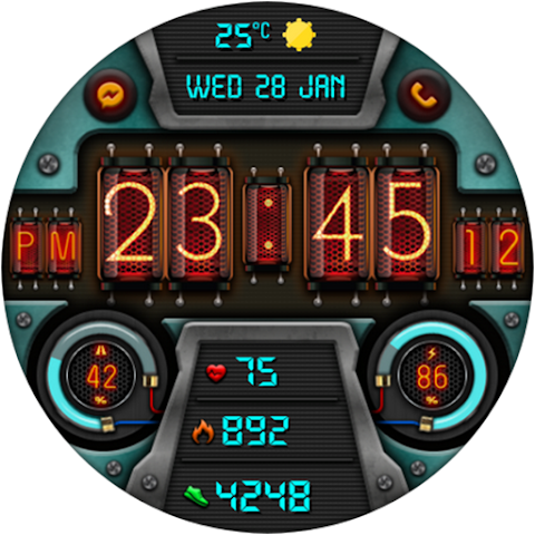 Digital Diharger watch face screenshot