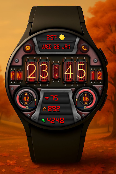 Digital Diharger watch face screenshot