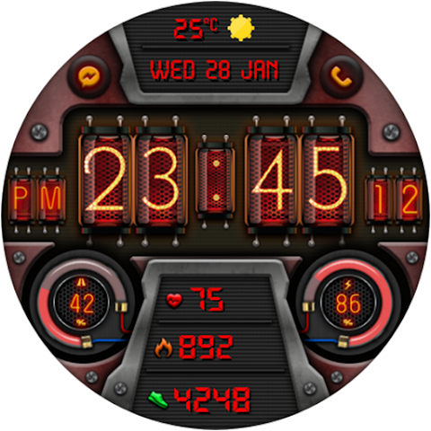 Digital Diharger watch face screenshot