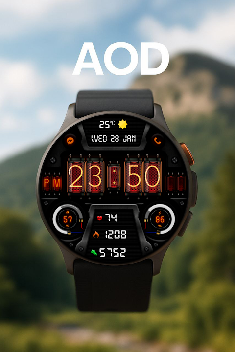 Digital Diharger watch face screenshot