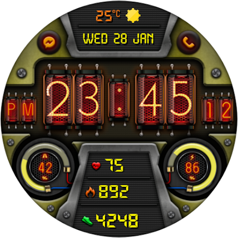Digital Diharger watch face screenshot