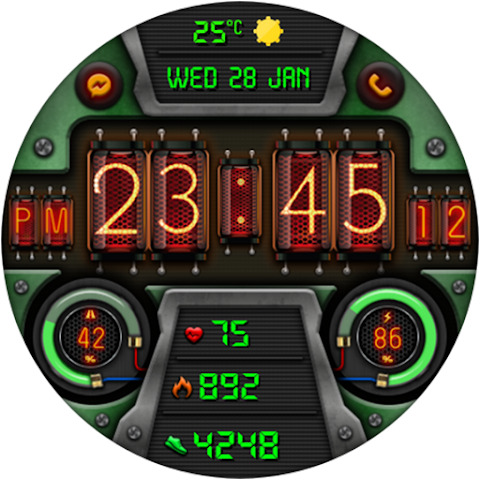 Digital Diharger watch face screenshot