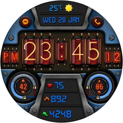Digital Diharger watch face screenshot