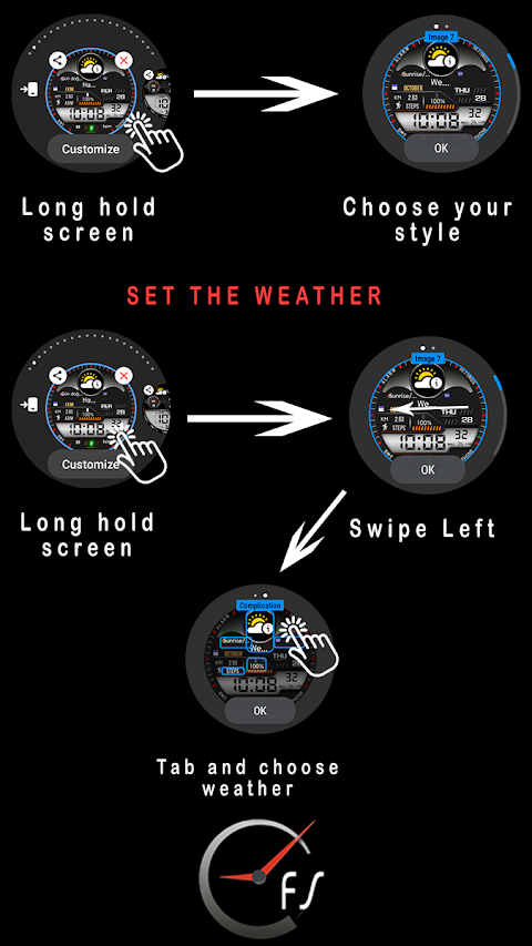 FSW257 Watch face screenshot
