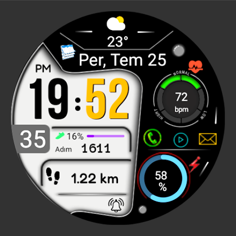 Digital Watchface FSW265 screenshot
