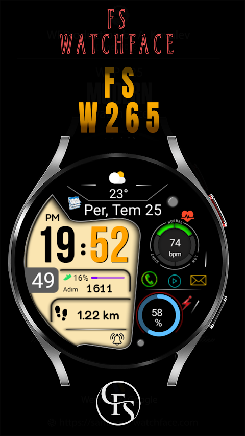 Digital Watchface FSW265 screenshot