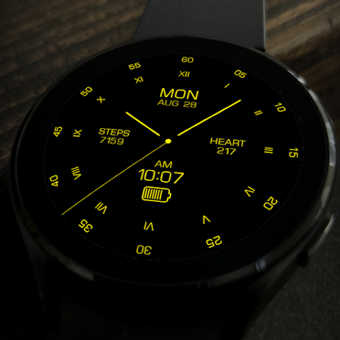 Key095 Analog Gold Watch Face screenshot