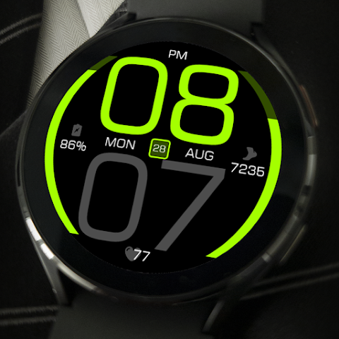 Key077 Futuristic Watch Face screenshot