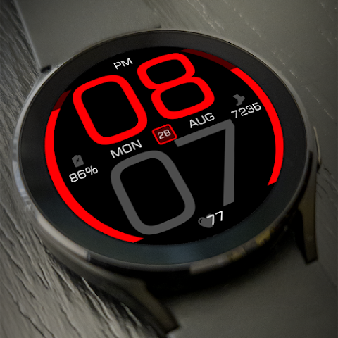 Key077 Futuristic Watch Face screenshot