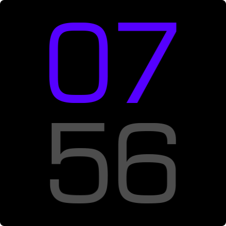 Key077 Futuristic Watch Face screenshot