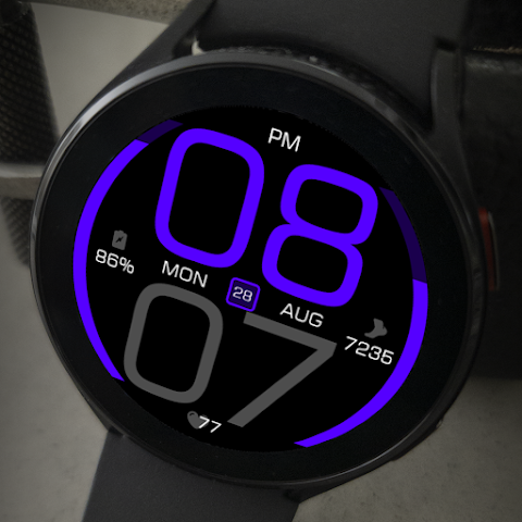 Key077 Futuristic Watch Face screenshot