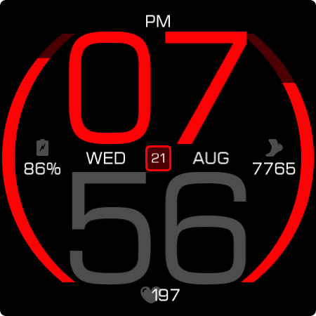 Key077 Futuristic Watch Face screenshot