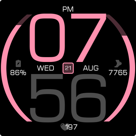 Key077 Futuristic Watch Face screenshot