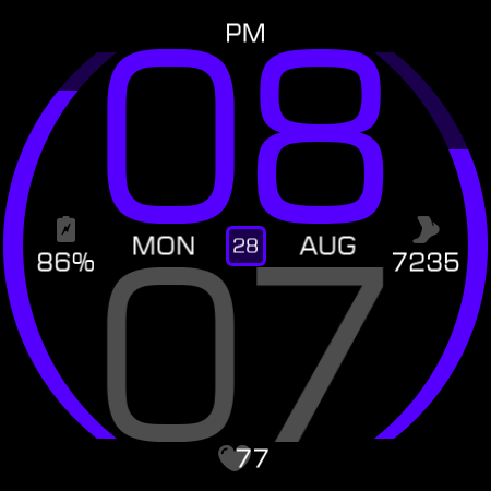 Key077 Futuristic Watch Face screenshot
