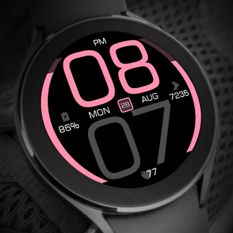 Key077 Futuristic Watch Face screenshot