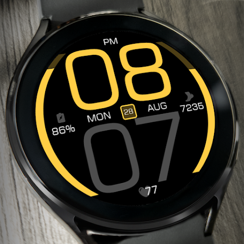Key077 Futuristic Watch Face screenshot