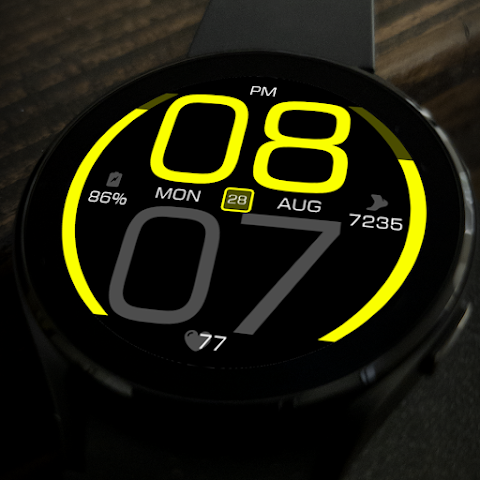 Key077 Futuristic Watch Face screenshot