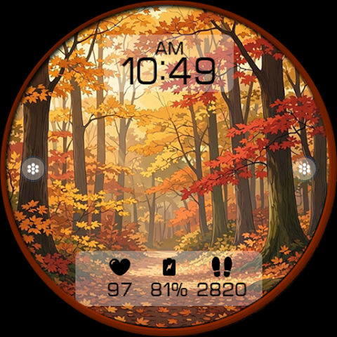 Autumn Forest Watch Face N006 screenshot