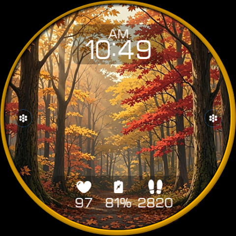 Autumn Forest Watch Face N006 screenshot