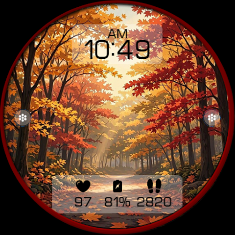 Autumn Forest Watch Face N006 screenshot