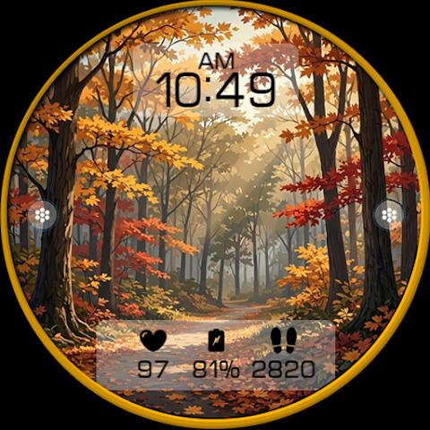 Autumn Forest Watch Face N006 screenshot