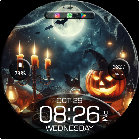 Key WF94 Halloween Watch Face screenshot